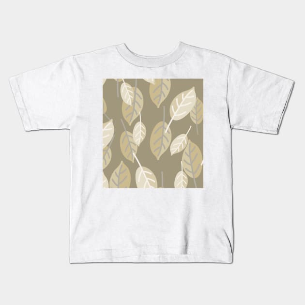 green leaves Kids T-Shirt by beleafcreativ